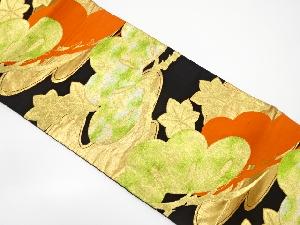 アンティーク　竜田川に松模様織り出し袋帯（材料）